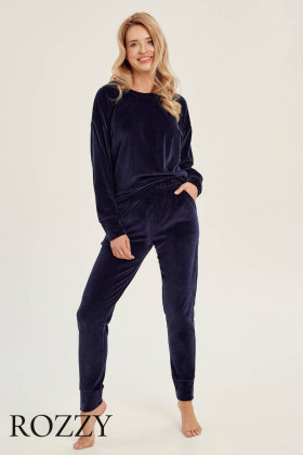 Костюм домашний велюровый Taro Brenda 3061 синий